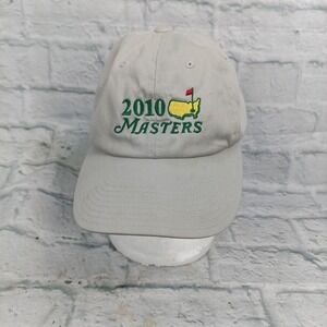2010 PGA Masters Beige Golf Adjustable Hat/Cap American Needle #15